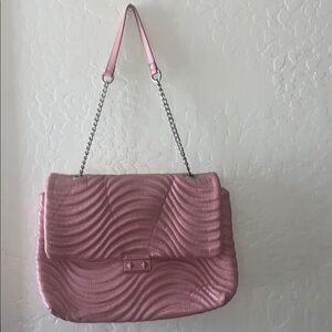 Pink Quilted Shoulder Bag